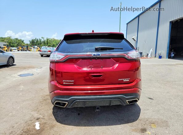 2FMPK4APXJBC39417 2018 FORD EDGE Red Vista trasera