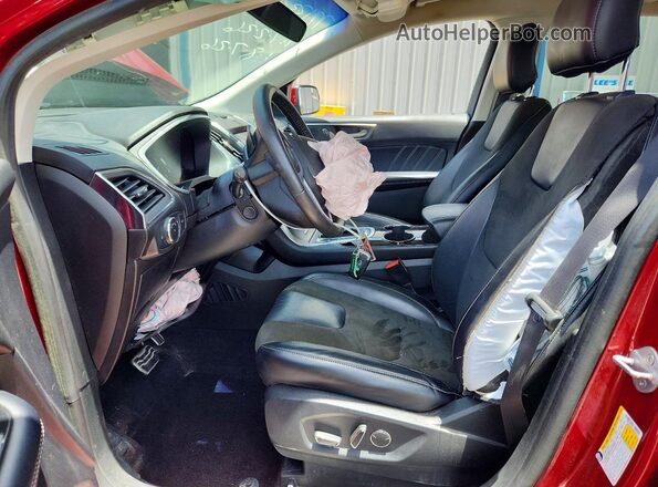 2FMPK4APXJBC39417 2018 FORD EDGE Red Vista interior delantera