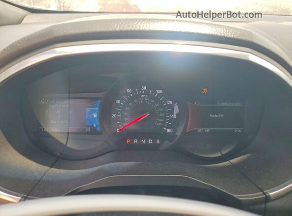 2FMPK4APXKBB01085 2019 FORD EDGE Blue Instrument cluster view