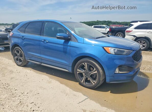 2FMPK4APXKBB01085 2019 FORD EDGE Blue Front right