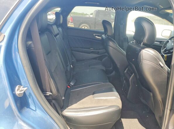 2FMPK4APXKBB01085 2019 FORD EDGE Blue Rear interior view