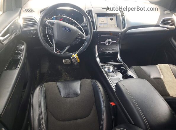 2FMPK4APXKBB01085 2019 FORD EDGE Blue Dashboard view