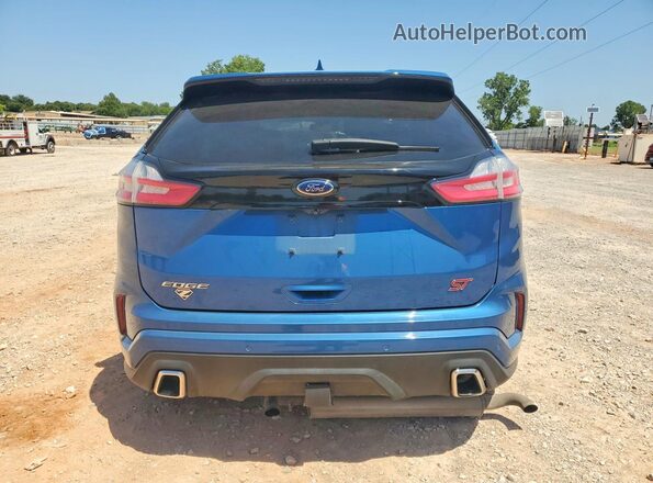 2FMPK4APXLBA10917 2020 FORD EDGE Blue Вид ззаду