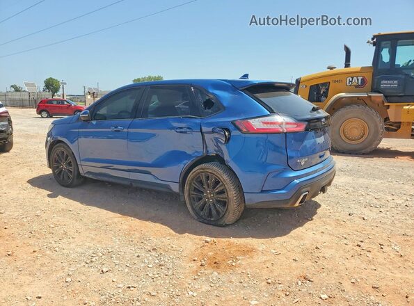 2FMPK4APXLBA10917 2020 FORD EDGE Blue Задня ліва чверть