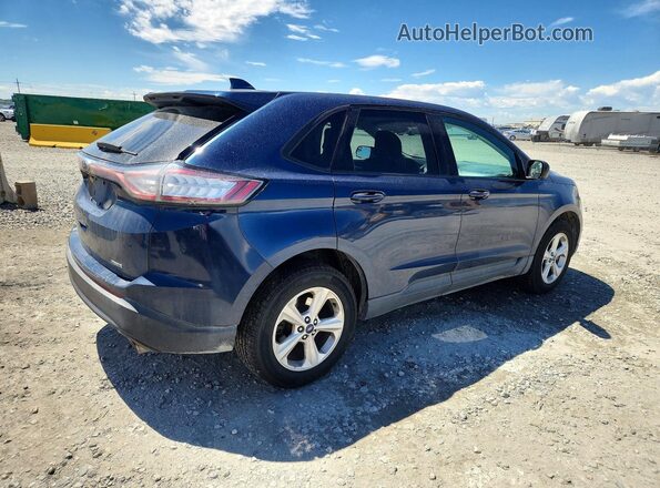 2FMPK4G90HBB74564 2017 FORD EDGE Blue Հետևի աջ
