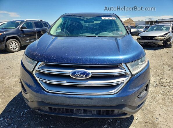 2FMPK4G90HBB74564 2017 FORD EDGE Blue Դիմացի տեսք