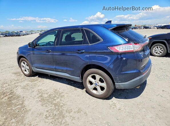 2FMPK4G90HBB74564 2017 FORD EDGE Blue Հետևի ձախ