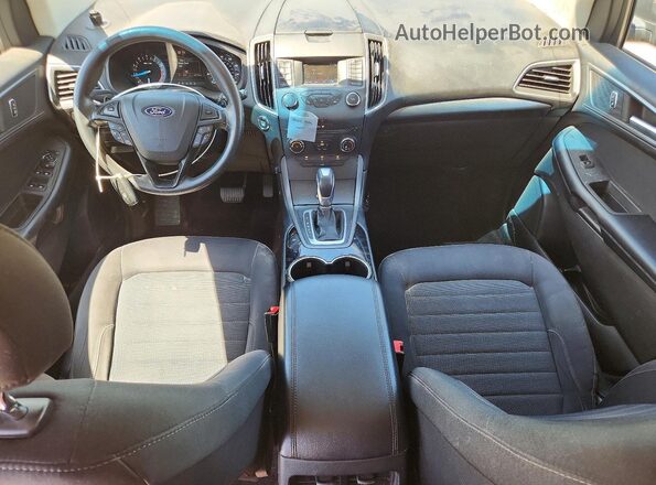 2FMPK4G90HBB74564 2017 FORD EDGE Blue Առջևի վահանակի տեսք