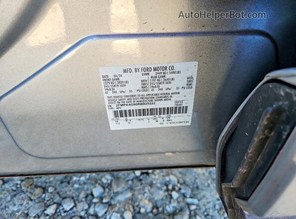 2FMPK4G90RBB25222 2024 FORD EDGE Silver ძრავის განყოფილების ხედი