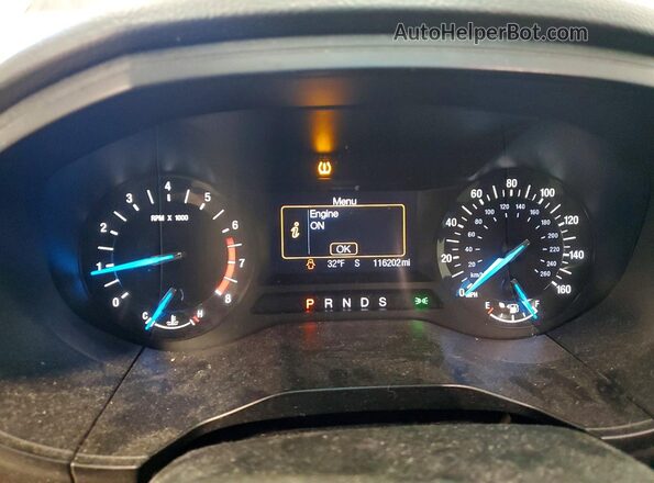 2FMPK4G91HBB08671 2017 FORD EDGE Silver Вид щитка приладів