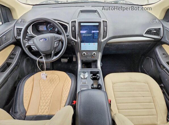 2FMPK4G91MBA22738 2021 FORD EDGE Серый Вид панели приборов
