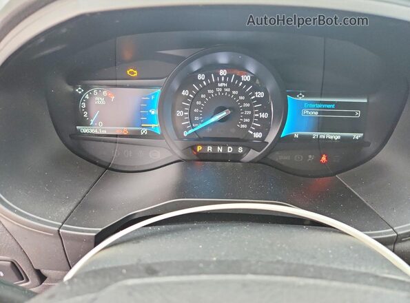 2FMPK4G91NBA81094 2022 FORD EDGE Белый Вид щитка приборов