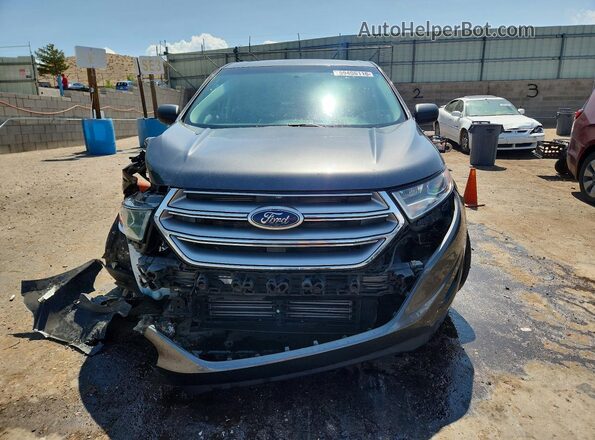 2FMPK4G92HBB94413 2017 FORD EDGE Gray წინა ხედი