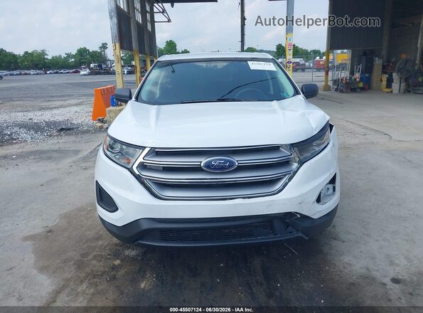 2FMPK4G92JBB24187 2018 FORD EDGE White Vista del cuadro de instrumentos