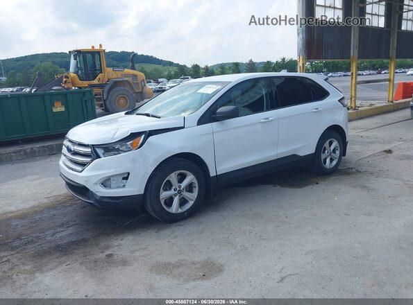 2FMPK4G92JBB24187 2018 FORD EDGE White Vista tres cuartos delantera izquierda