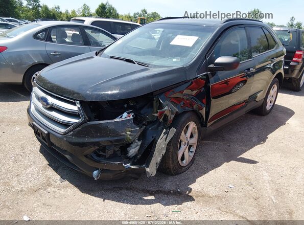 2FMPK4G92JBB78041 2018 FORD EDGE Black Przód lewy