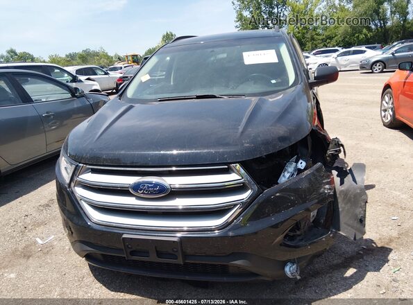2FMPK4G92JBB78041 2018 FORD EDGE Black Widok zestawu wskaźników
