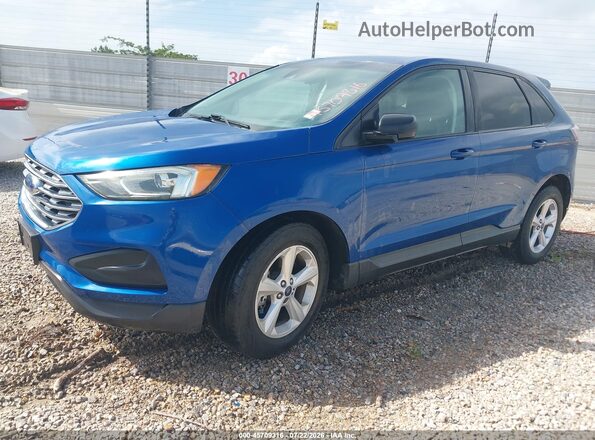 2FMPK4G92LBA60882 2020 FORD EDGE Blue წინა მარცხენა ხედი სამი მეოთხედიდან