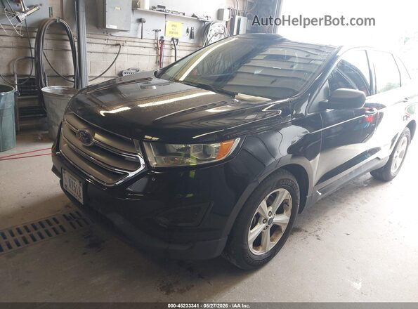 2FMPK4G93JBB21301 2018 FORD EDGE Black წინა მარცხენა ხედი სამი მეოთხედიდან
