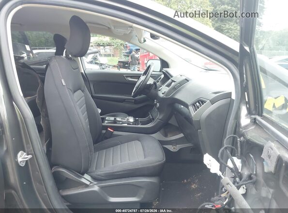 2FMPK4G93KBC16460 2019 FORD EDGE Серый Вид салона спереди