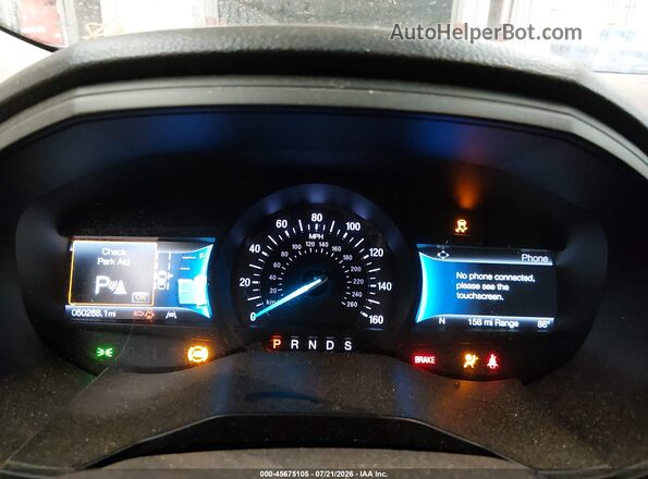 2FMPK4G93NBA27814 2022 FORD EDGE Silver Հետևի նստատեղերի տեսք
