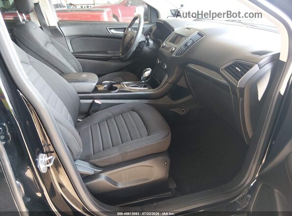 2FMPK4G94GBC33338 2016 FORD EDGE Black Вид салону спереду