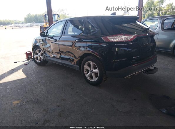 2FMPK4G94GBC33338 2016 FORD EDGE Black Задня ліва чверть