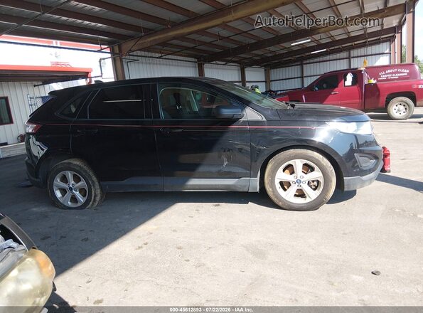 2FMPK4G94GBC33338 2016 FORD EDGE Black Вид задньої частини салону