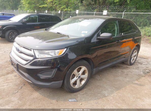 2FMPK4G94GBC40466 2016 FORD EDGE Черный Передняя левая четверть