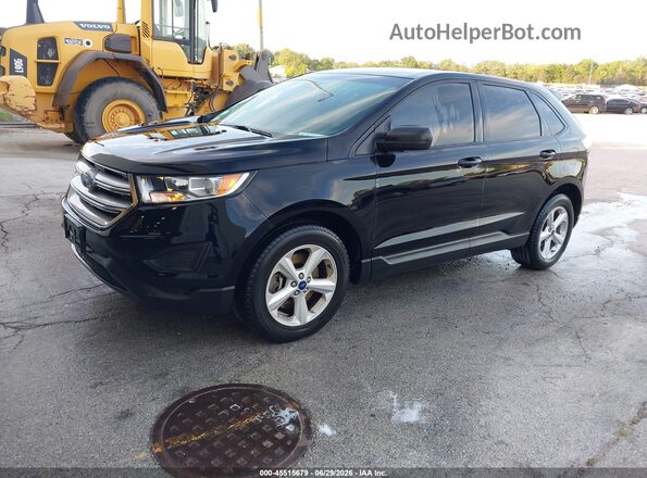 2FMPK4G94HBC46110 2017 FORD EDGE Black Przód lewy