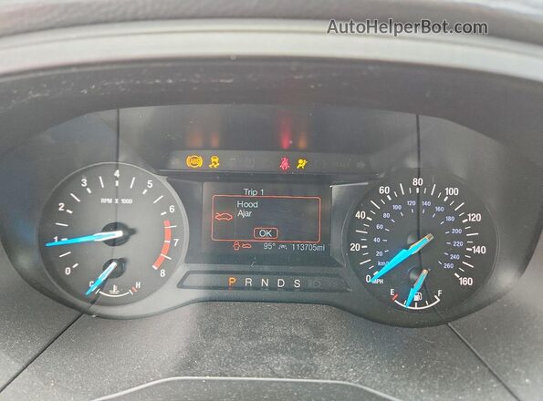 2FMPK4G94LBB12366 2020 FORD EDGE White Widok zestawu wskaźników