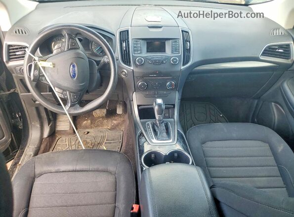 2FMPK4G95GBC01658 2016 FORD EDGE Black Առջևի վահանակի տեսք