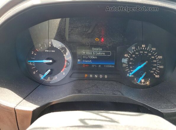 2FMPK4G95GBC01658 2016 FORD EDGE Black Սարքավորումների վահանակի տեսք