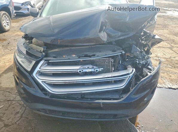 2FMPK4G95GBC01658 2016 FORD EDGE Black Սալոնի հետևի տեսք