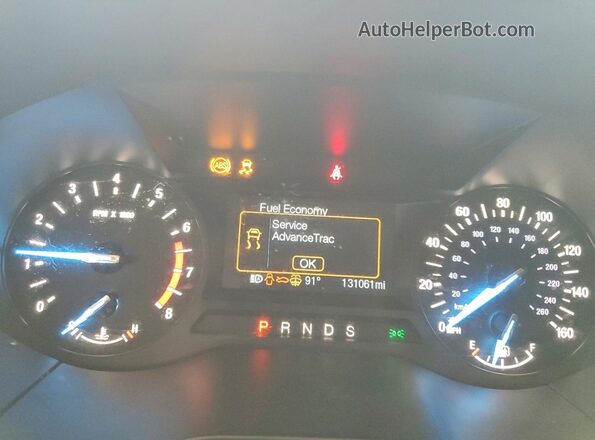 2FMPK4G95KBC50013 2019 FORD EDGE Silver Vista del cuadro de instrumentos