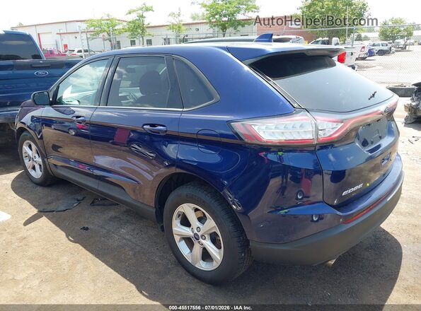 2FMPK4G96GBB03657 2016 FORD EDGE Blue Задня ліва чверть