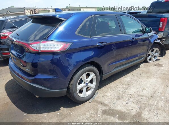 2FMPK4G96GBB03657 2016 FORD EDGE Blue Задня права чверть