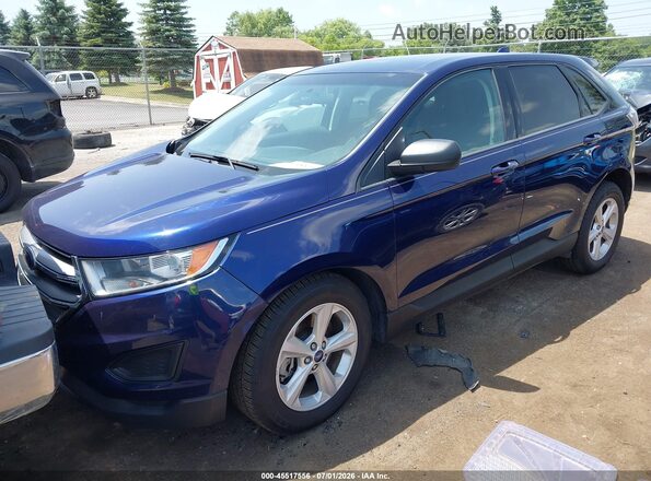 2FMPK4G96GBB03657 2016 FORD EDGE Blue Передня ліва чверть