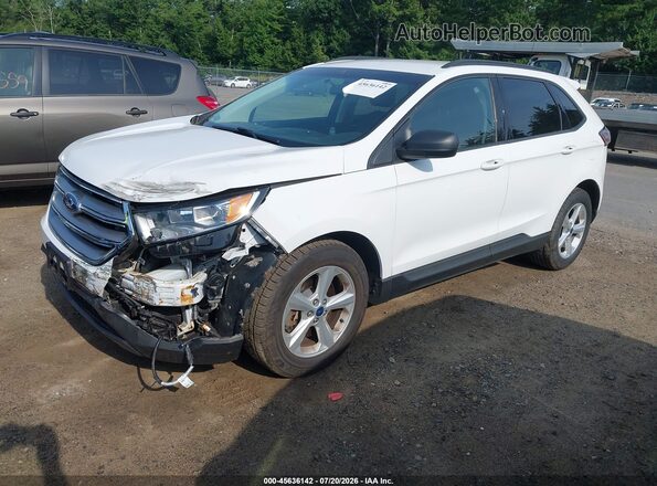 2FMPK4G96GBC48553 2016 FORD EDGE White Vista tres cuartos delantera izquierda