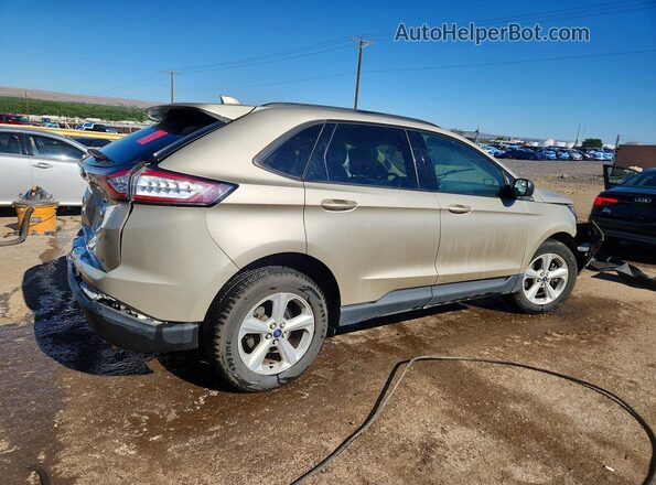 2FMPK4G96HBC64642 2017 FORD EDGE Tan Rear left
