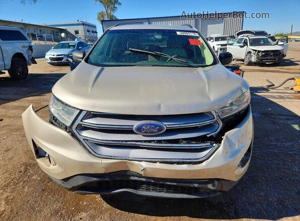 2FMPK4G96HBC64642 2017 FORD EDGE Tan Front right