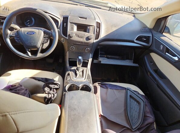 2FMPK4G96HBC64642 2017 FORD EDGE Tan Front interior view