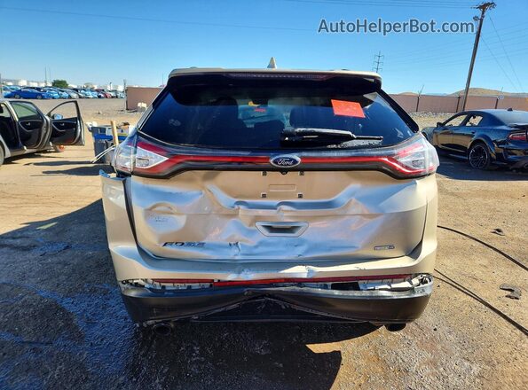 2FMPK4G96HBC64642 2017 FORD EDGE Tan Front view