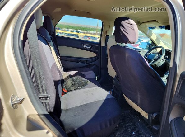 2FMPK4G96HBC64642 2017 FORD EDGE Tan Rear seats view