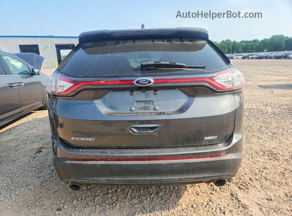 2FMPK4G96JBB47472 2018 FORD EDGE Gray Вид ззаду