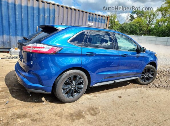 2FMPK4G96NBB16647 2022 FORD EDGE Blue Задня права чверть