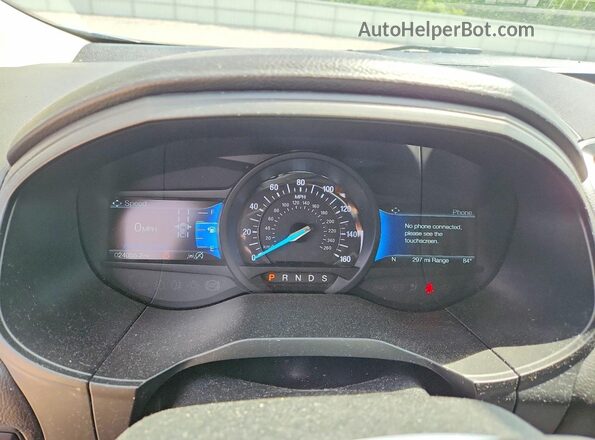 2FMPK4G96NBB16647 2022 FORD EDGE Blue Вид щитка приладів