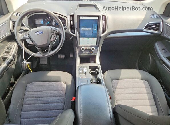 2FMPK4G96NBB16647 2022 FORD EDGE Blue Вид панелі приладів