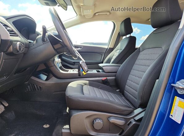 2FMPK4G96NBB16647 2022 FORD EDGE Blue Вид салону спереду
