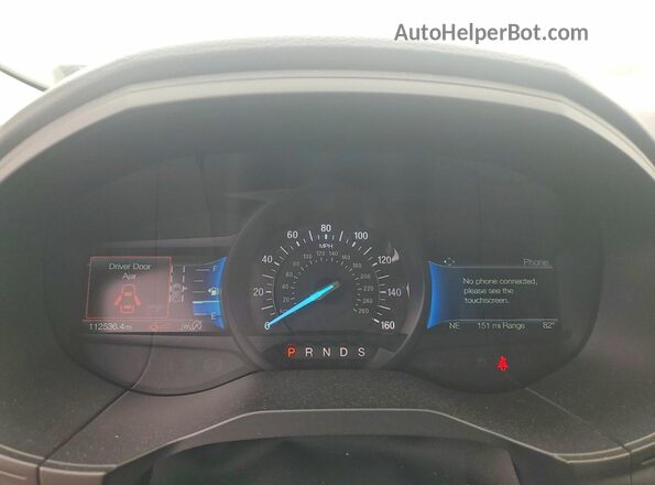 2FMPK4G97NBA62632 2022 FORD EDGE Blue ხელსაწყოთა პანელის ხედი
